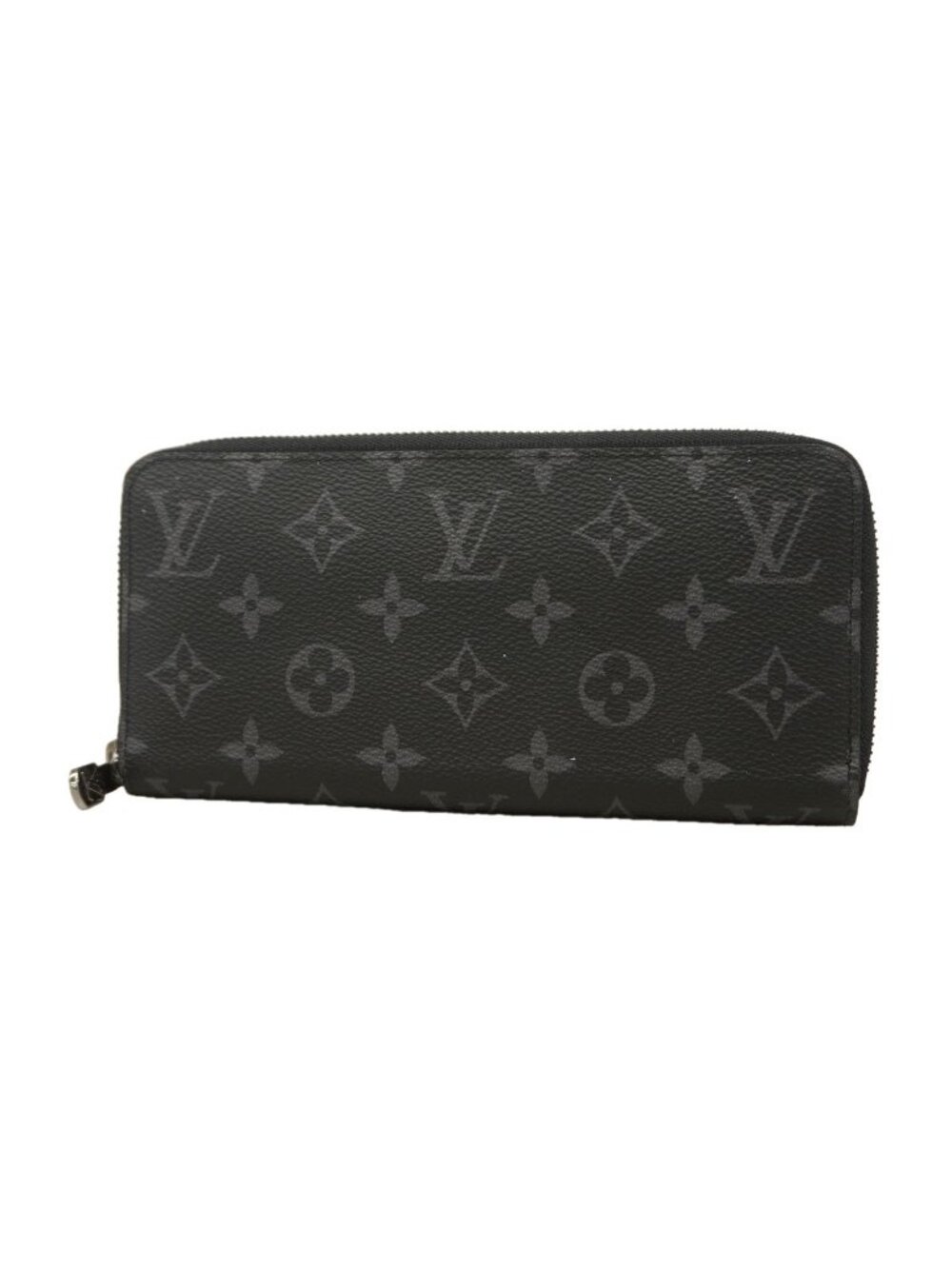 Louis Vuitton Wallet Monogram Eclipse Zippy Horizontal Black